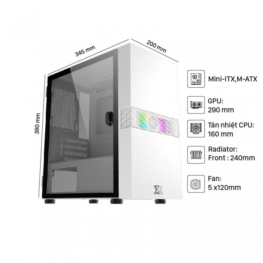 VỎ CASE XIGMATEK FADIL ARTIC 1F