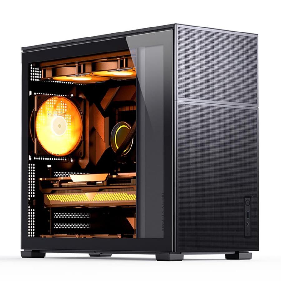 VỎ CASE JONSBO D31 STD SC BLACK (MINI TOWER | MÀU ĐEN | MÀN HÌNH PHỤ 8'')