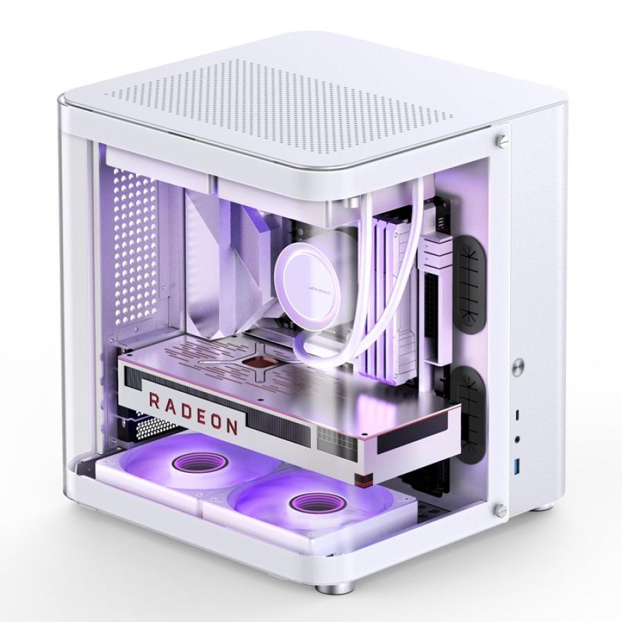 VỎ CASE JONSBO TK-1 WHITE ( MID TOWER, MÀU TRẮNG, KÍNH CONG)